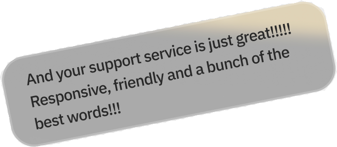 Feedback about the support service 3